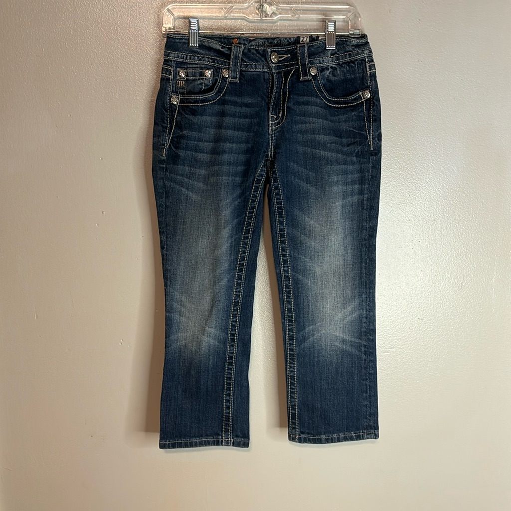 Miss Me Capri Jeans Size 27 In Excellent Condition